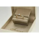 B280 - 223349 - Briliáns kővel díszített női arany gyűrű Méret: 55