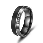 Black titánium karikagyűrű pár - BT-07
