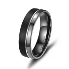 Black titánium karikagyűrű pár - BT-07