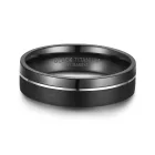 Black titánium karikagyűrű pár - BT-07