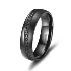 Black titánium karikagyűrű pár - BT-08