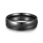 Black titánium karikagyűrű pár - BT-08