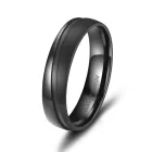 Black titánium karikagyűrű pár - BT-08