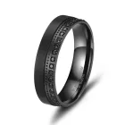 Black titánium karikagyűrű pár - BT-10