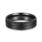 Black titánium karikagyűrű pár - BT-10