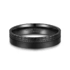 Black titánium karikagyűrű pár - BT-10