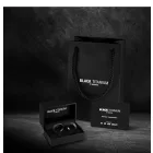 Black titánium karikagyűrű pár - BT-10