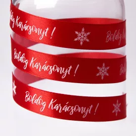 Boldog Karácsonyt piros 20 mm