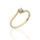 E213493 - M442-Briliáns kővel díszített női arany gyűrű