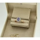 E213522 - M395-TZ-Briliáns kővel díszített női arany gyűrű