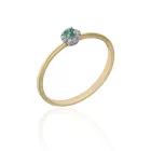 E213540 - M803-EM-Briliáns kővel díszített női arany gyűrű