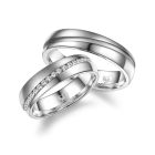 Nemesacél karikagyűrű pár - ES-12