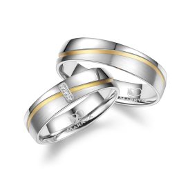 Nemesacél karikagyűrű pár - ES-15