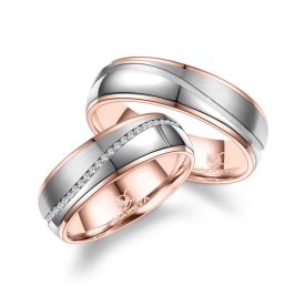 Nemesacél karikagyűrű pár - ES-23