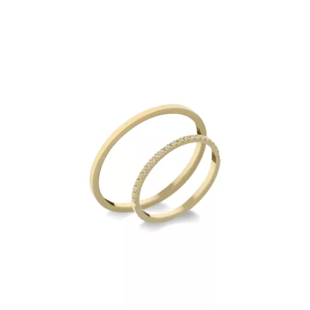 14K arany karikagyűrű pár - ETH-0-005-B-281-S