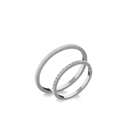 14K arany karikagyűrű pár - ETH-0-008-B-282-F