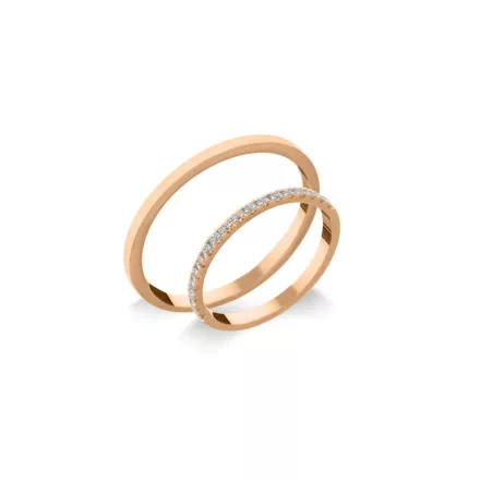 14K arany karikagyűrű pár - ETH-0-010-B-283-V