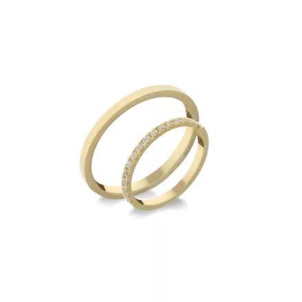 14K arany karikagyűrű pár - ETH-0-015-B-284-S