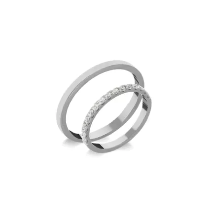 14K arany karikagyűrű pár - ETH-0-020-B-285-F
