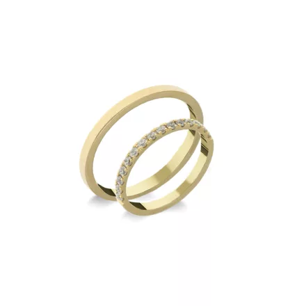 14K arany karikagyűrű pár - ETH-0-020-B-285-S