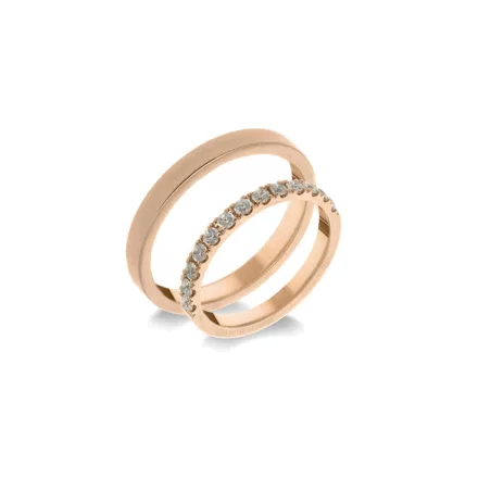 14K arany karikagyűrű pár - ETH-0-030-B-286-V