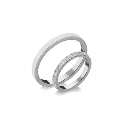 14K arany karikagyűrű pár - ETH-0-050-B-287-F