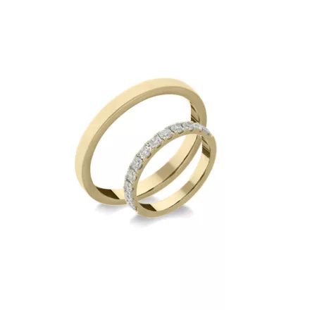 14K arany karikagyűrű pár - ETH-0-050-B-287-S