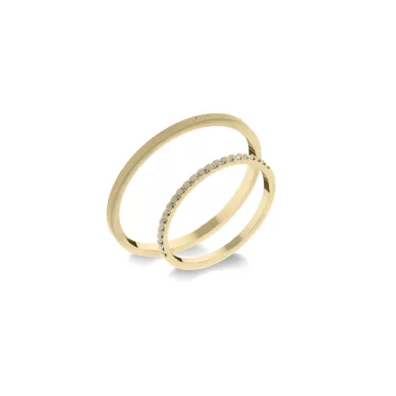 14K arany karikagyűrű pár - ETH-BAR-0-005-B-281-S