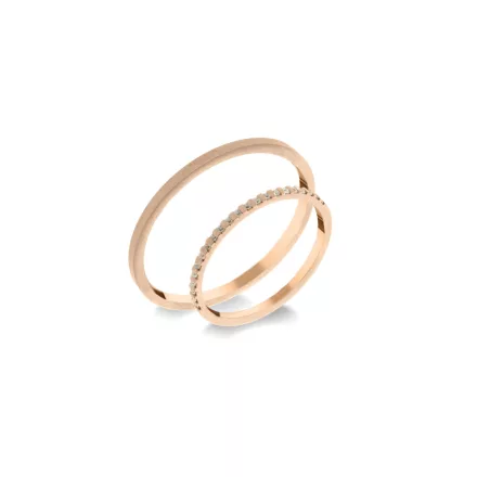 14K arany karikagyűrű pár - ETH-BAR-0-005-B-281-V