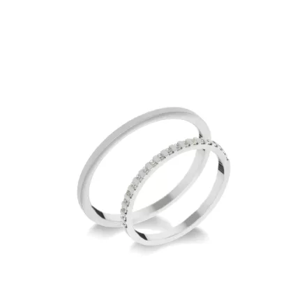 14K arany karikagyűrű pár - ETH-BAR-0-008-B-28-F