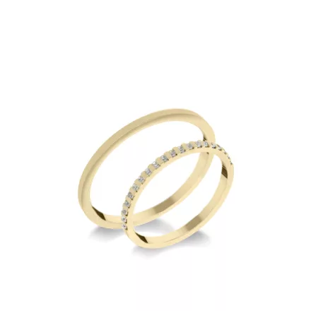 14K arany karikagyűrű pár - ETH-BAR-0-008-B-282-S