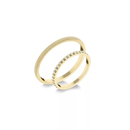 14K arany karikagyűrű pár - ETH-BAR-0-010-B-283-S