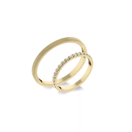 14K arany karikagyűrű pár - ETH-BAR-0-015-B-284-S