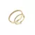 14K arany karikagyűrű pár - ETH-BAR-0-015-B-284-S