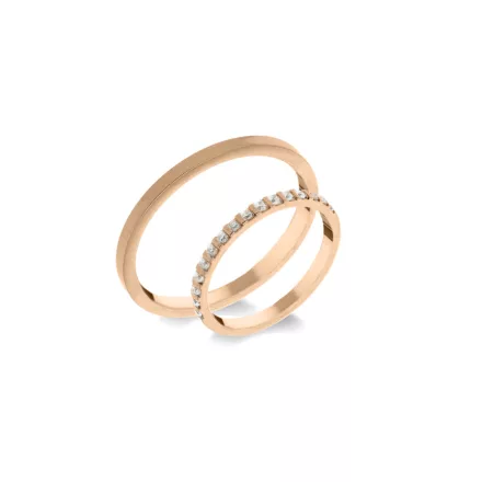 14K arany karikagyűrű pár - ETH-BAR-0-015-B-284-V