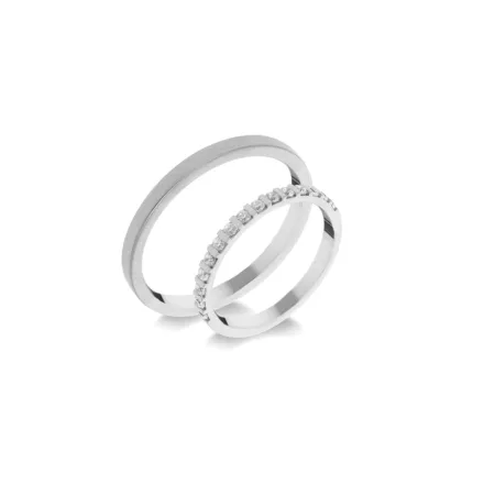 14K arany karikagyűrű pár - ETH-BAR-0-020-B-285-F