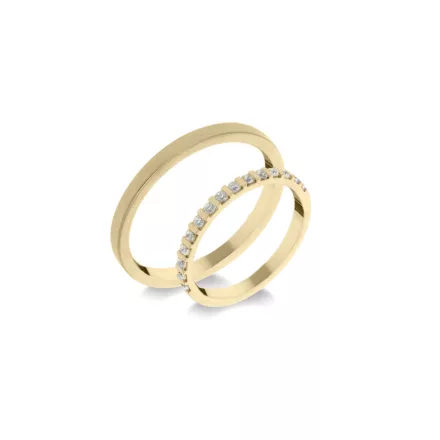 14K arany karikagyűrű pár - ETH-BAR-0-020-B-285-S