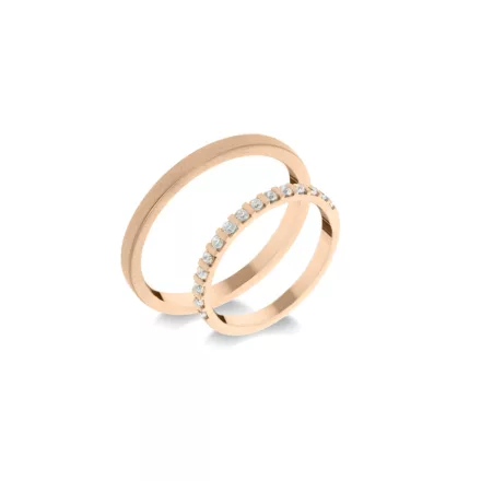 14K arany karikagyűrű pár - ETH-BAR-0-020-B-285-V