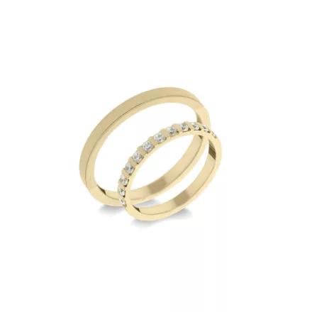 14K arany karikagyűrű pár - ETH-BAR-0-030-B-286-S
