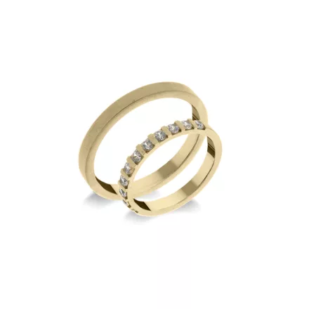 14K arany karikagyűrű pár - ETH-BAR-0-050-B-287-S