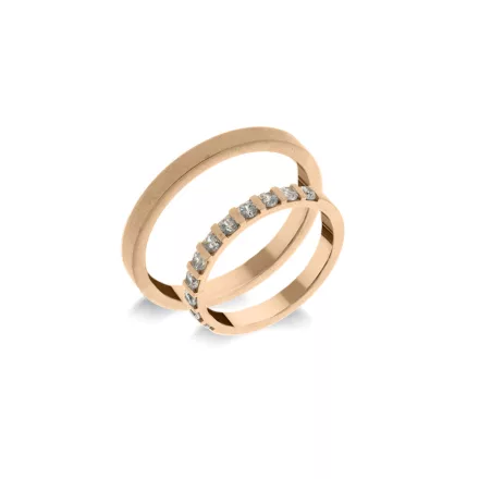 14K arany karikagyűrű pár - ETH-BAR-0-050-B-287-V