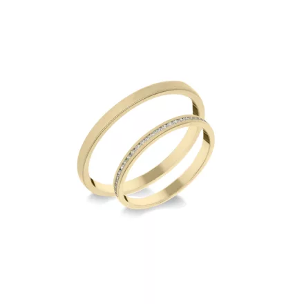 14K arany karikagyűrű pár - ETH-K-0-005-B-291-S
