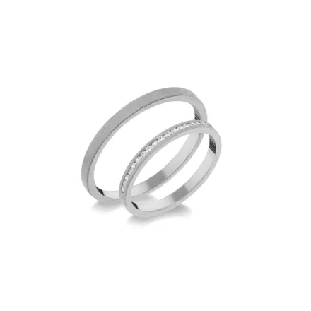 14K arany karikagyűrű pár - ETH-K-0-008-B-292-F