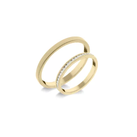 14K arany karikagyűrű pár - ETH-K-0-010-B-293-S