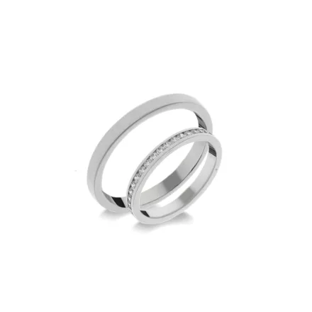 14K arany karikagyűrű pár - ETH-K-0-015-B-294-F