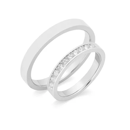 14K arany karikagyűrű pár - ETH-K-0-030-B-296-F