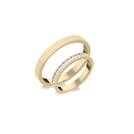 14K arany karikagyűrű pár - ETH-K-0-030-B-296-S