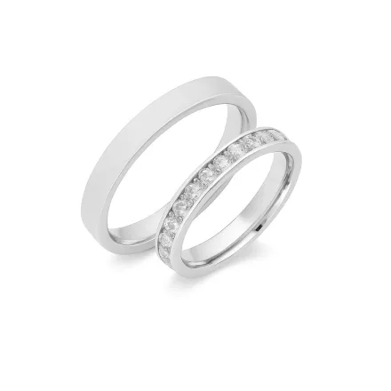 14K arany karikagyűrű pár - ETH-K-0-050-B-297-F