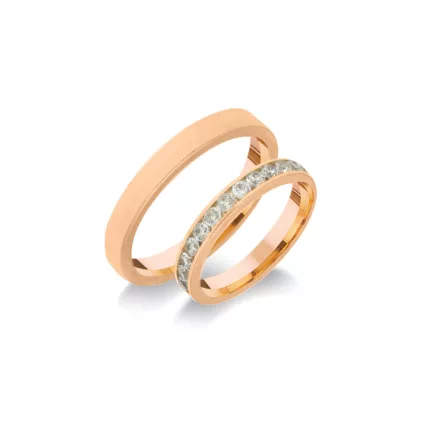14K arany karikagyűrű pár - ETH-K-0-050-B-297-V