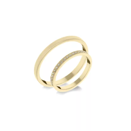 14K arany karikagyűrű pár - ETH-M-0-008-B-292-S